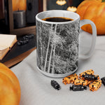 Ceramic White Cup 15oz - Bamboo (B&W Variant)