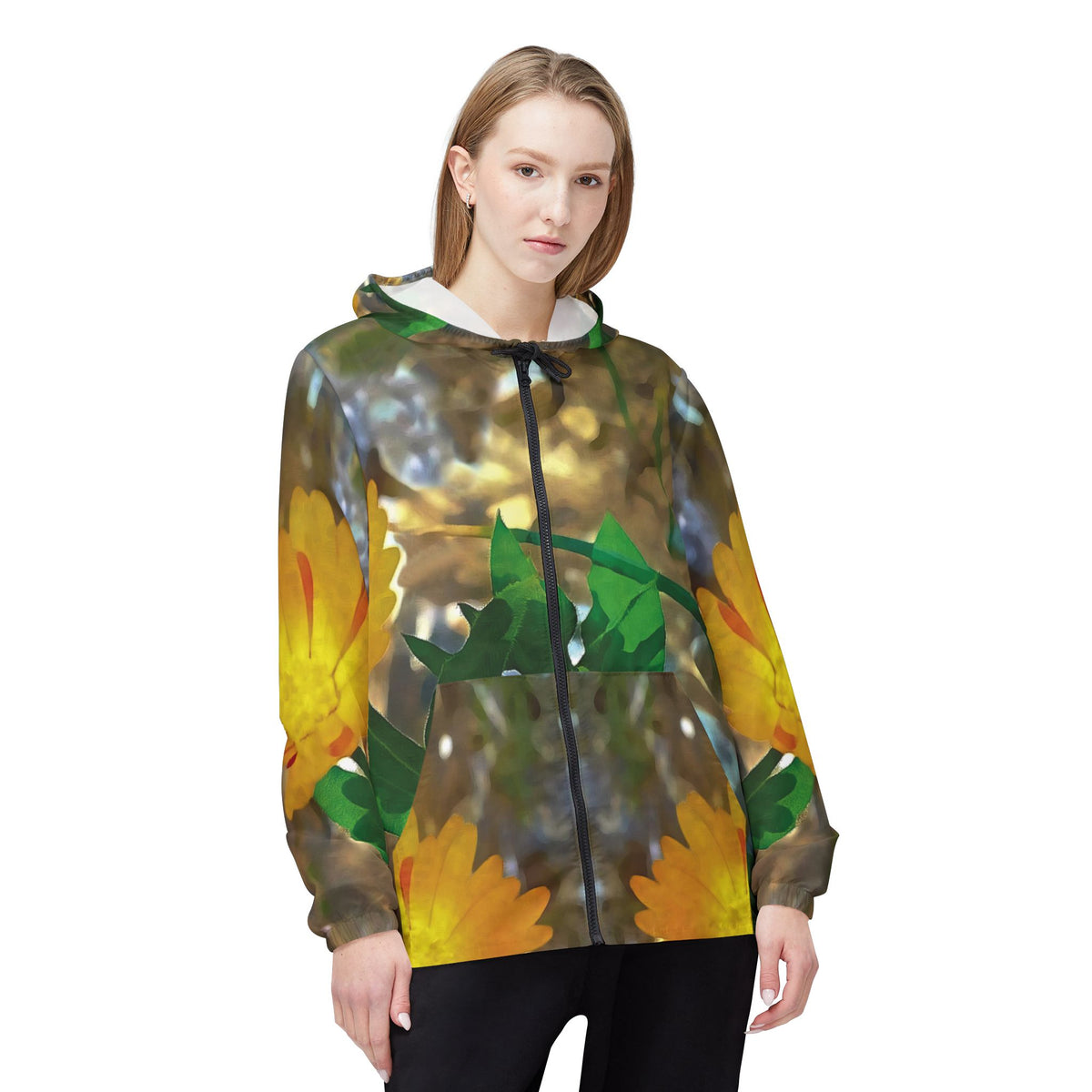 Windbreaker Jacket - Flower of Calendula