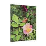 Stretched Matte Canvas - Poly Art - Flower of Rose (Variant 1)