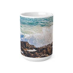 Ceramic White Cup 15oz - Sea (Variant 05)
