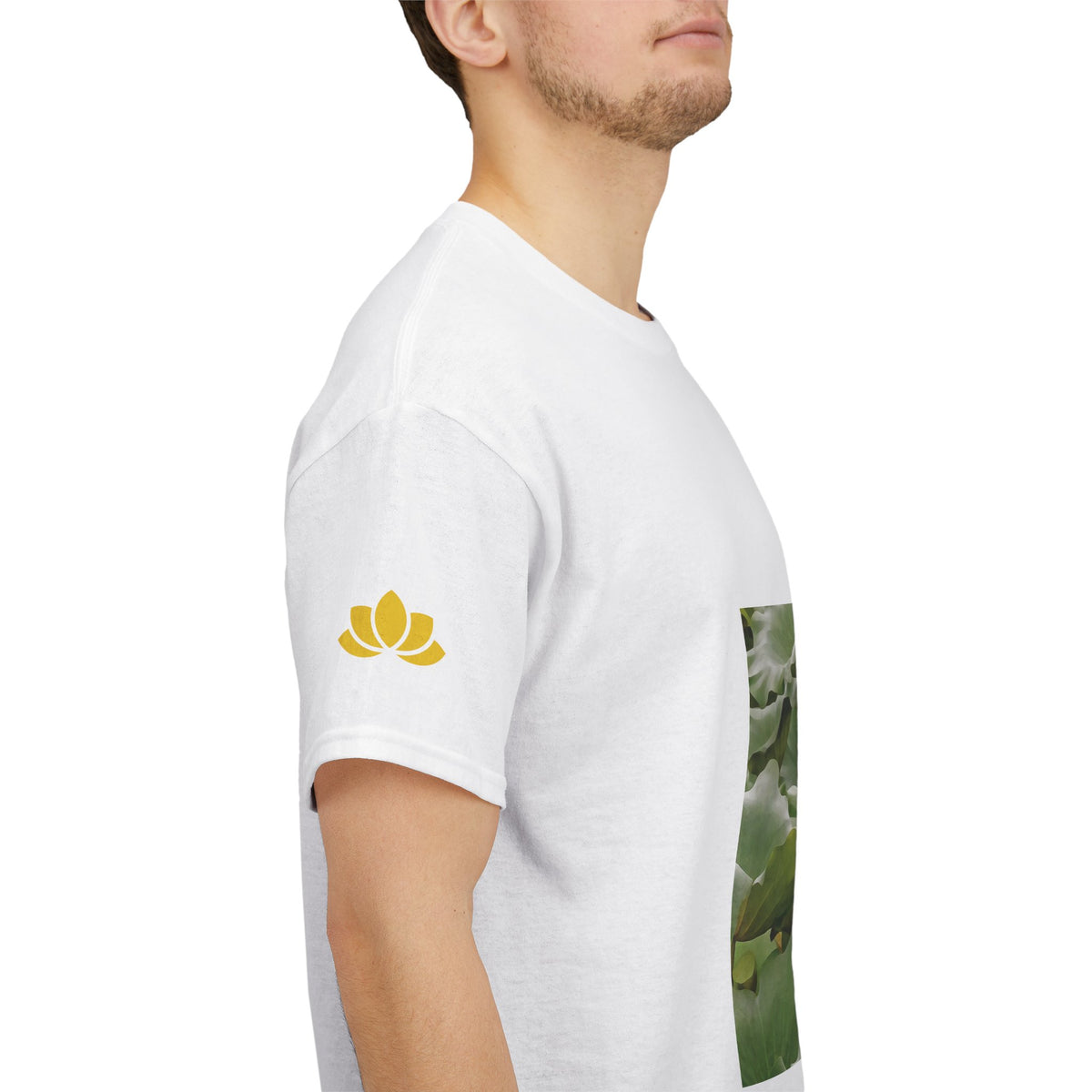 Unisex Heavy Cotton Tee - Flower of Lotus (Variant 2)