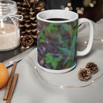 Ceramic White Cup 15oz - Flower of Cephalanthera Rubra
