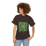 Unisex Heavy Cotton Tee - Flower of Malva Sylvestris