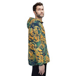 Windbreaker Jacket - Poly Art - Flower of Euphorbia Helioscopia