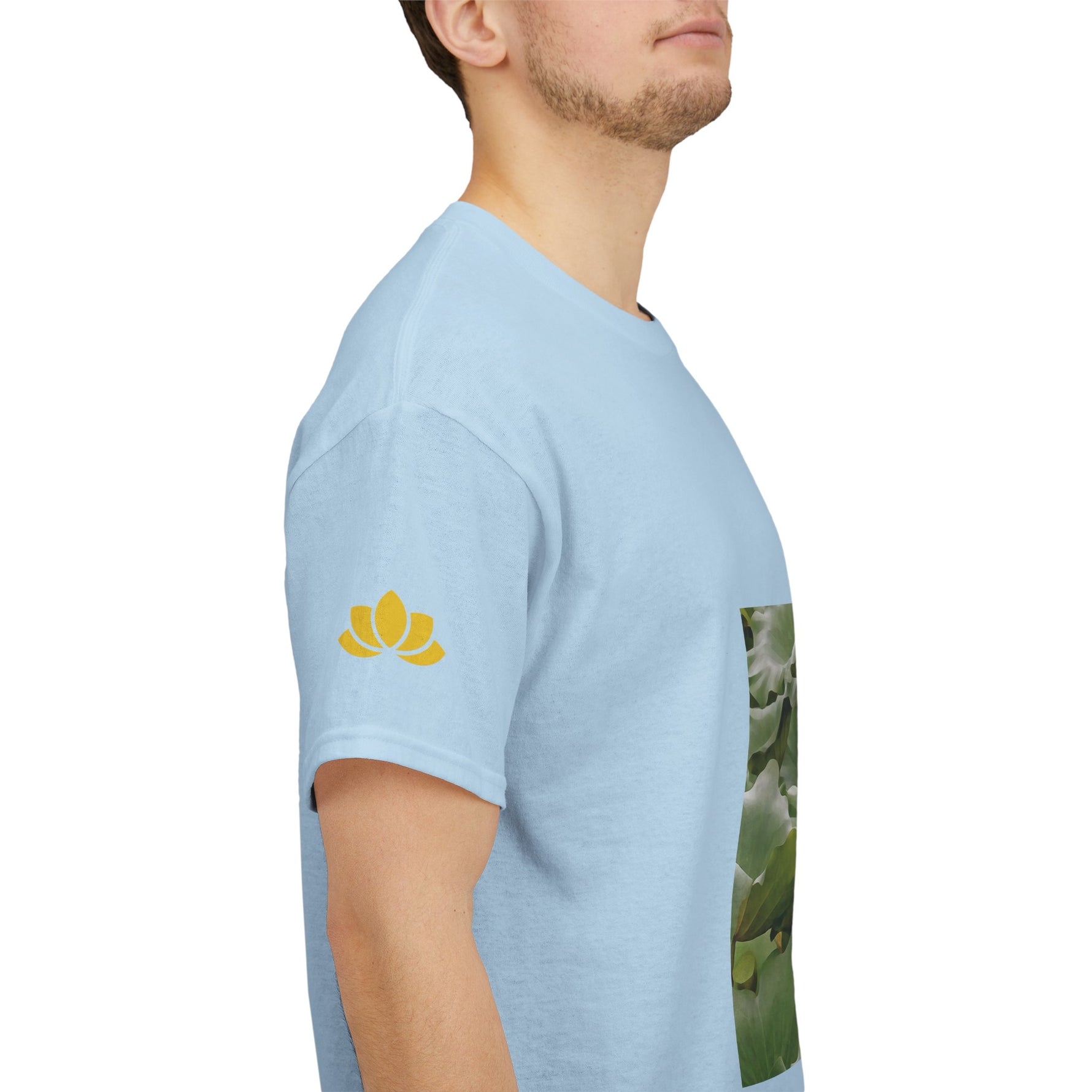 Unisex Heavy Cotton Tee - Flower of Lotus (Variant 2)