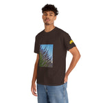 Unisex Heavy Cotton Tee - Flower of Lavender with Bombus