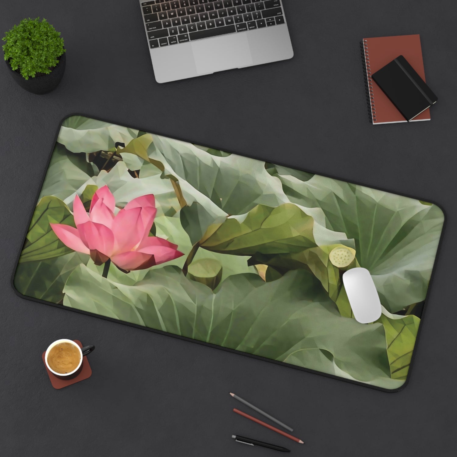 Desk Mat - Poly Art - Flower of Lotus (Variant 1)