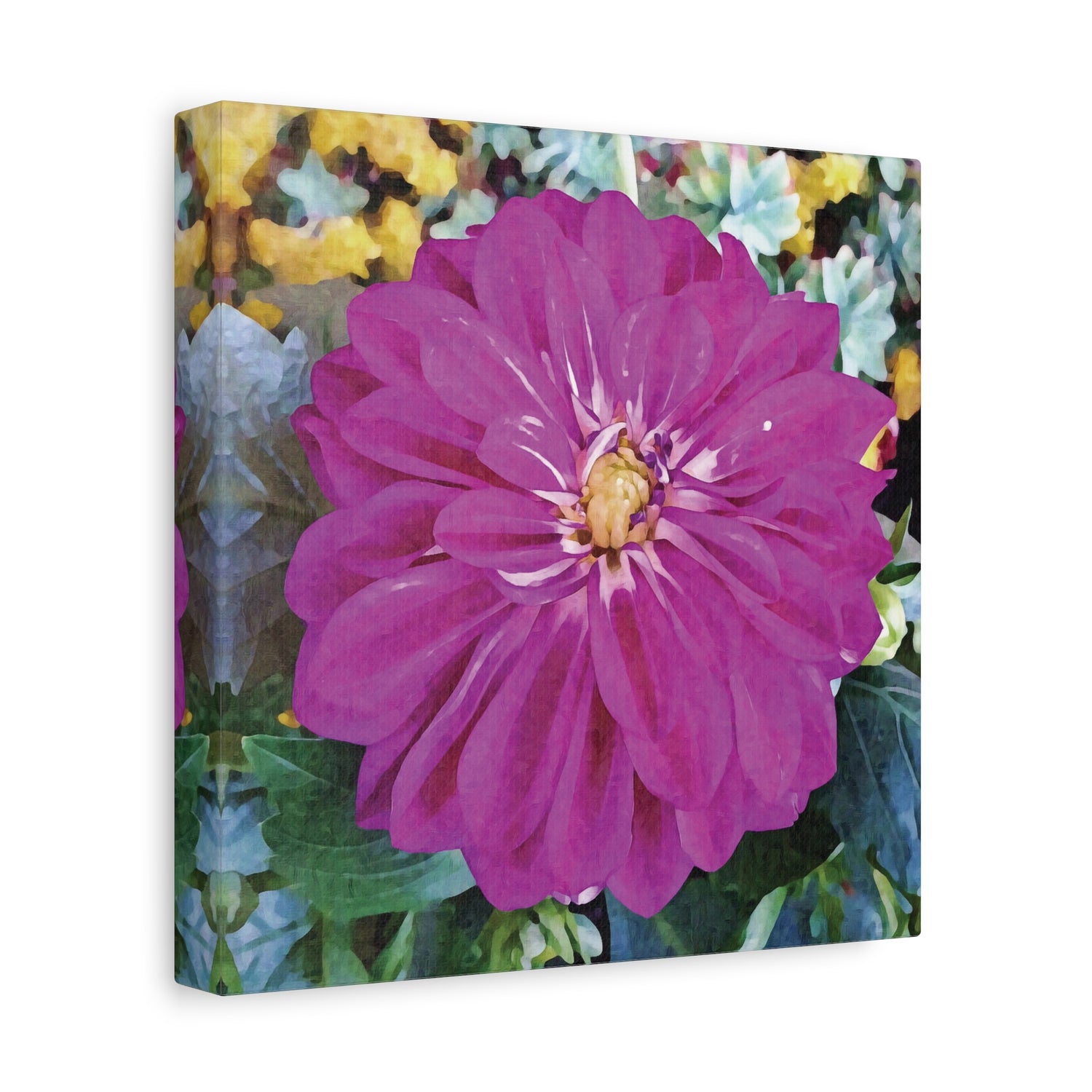 Stretched Matte Canvas - Flower of Dahlia