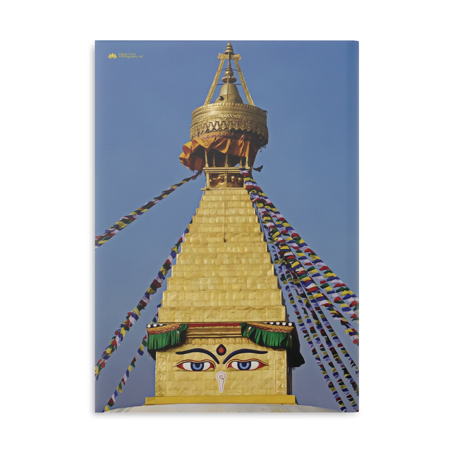 Hardcover Notebook with Puffy Covers - Nepal, Stupa with Buddha's Eyes (Variant 4)