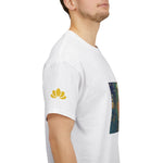 Unisex Heavy Cotton Tee - Poly Art - Forest Sunset (Variant 1)