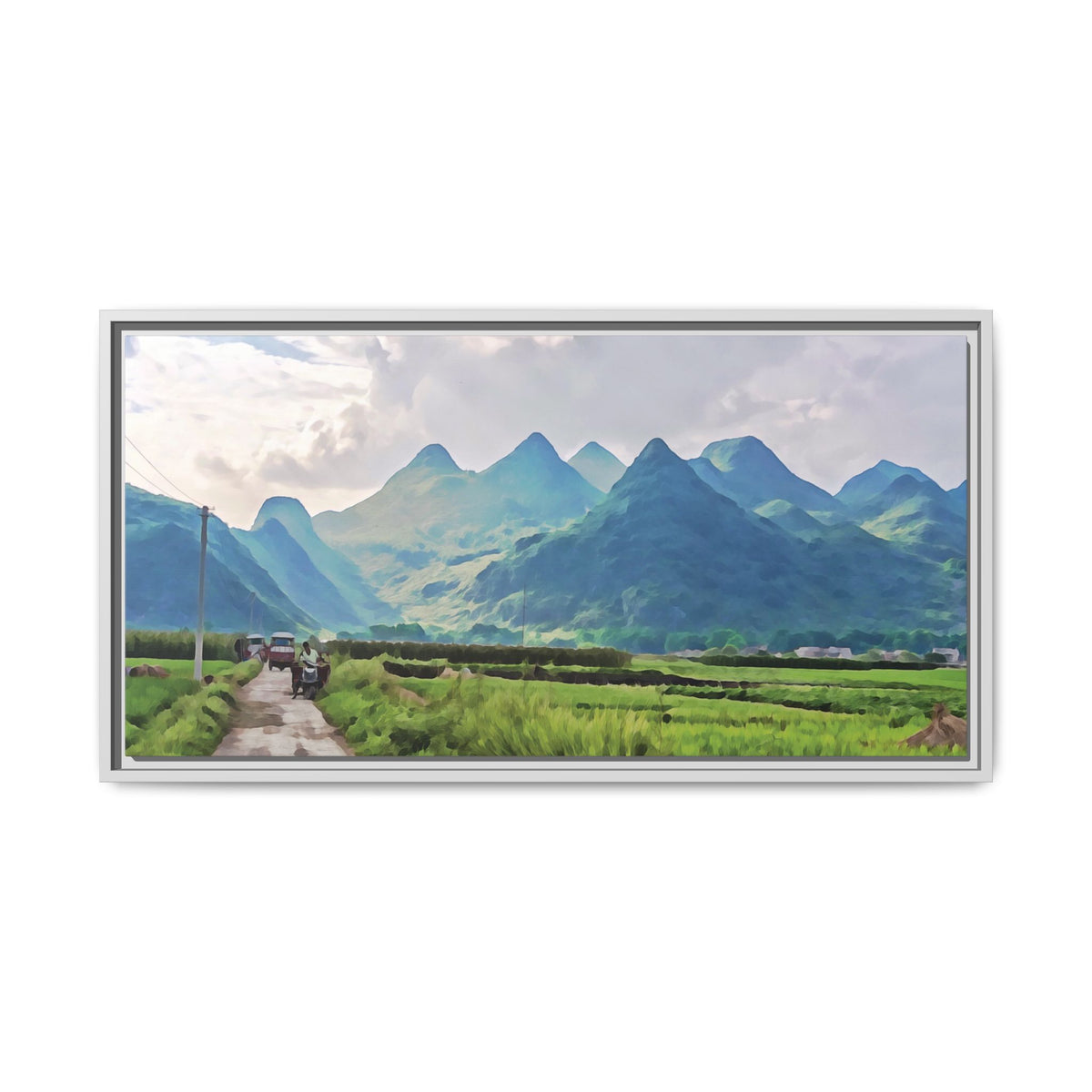 China's Guilin Hills | Framed Canvas