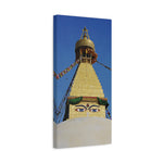 Stretched Matte Canvas - Nepal, Stupa with Buddha's Eyes (Variant 4)