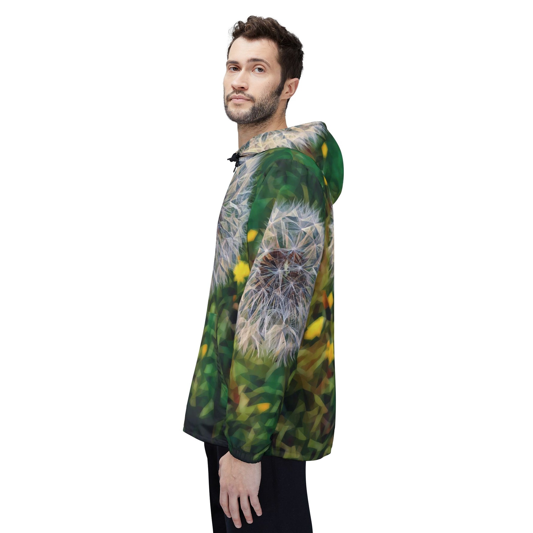 Windbreaker Jacket - Poly Art - Flower of Dandelion (Variant 2)