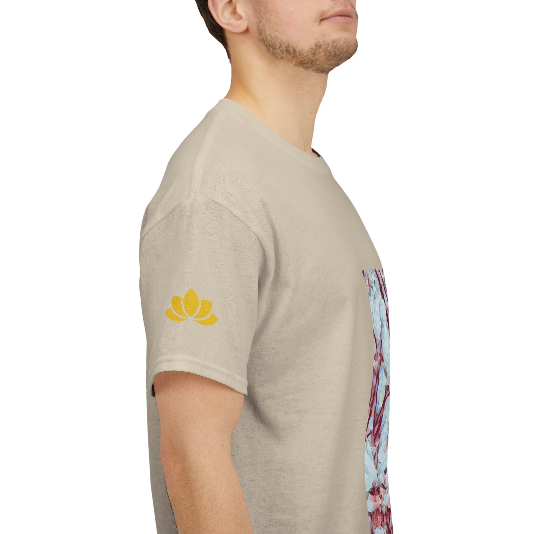 Unisex Heavy Cotton Tee - Poly Art - Apple's Tree Flower (Variant 4)