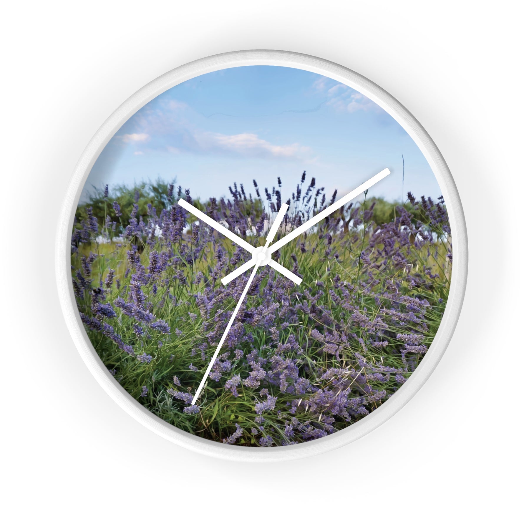 Wall Clock - Flower of Lavender (Variant 1)