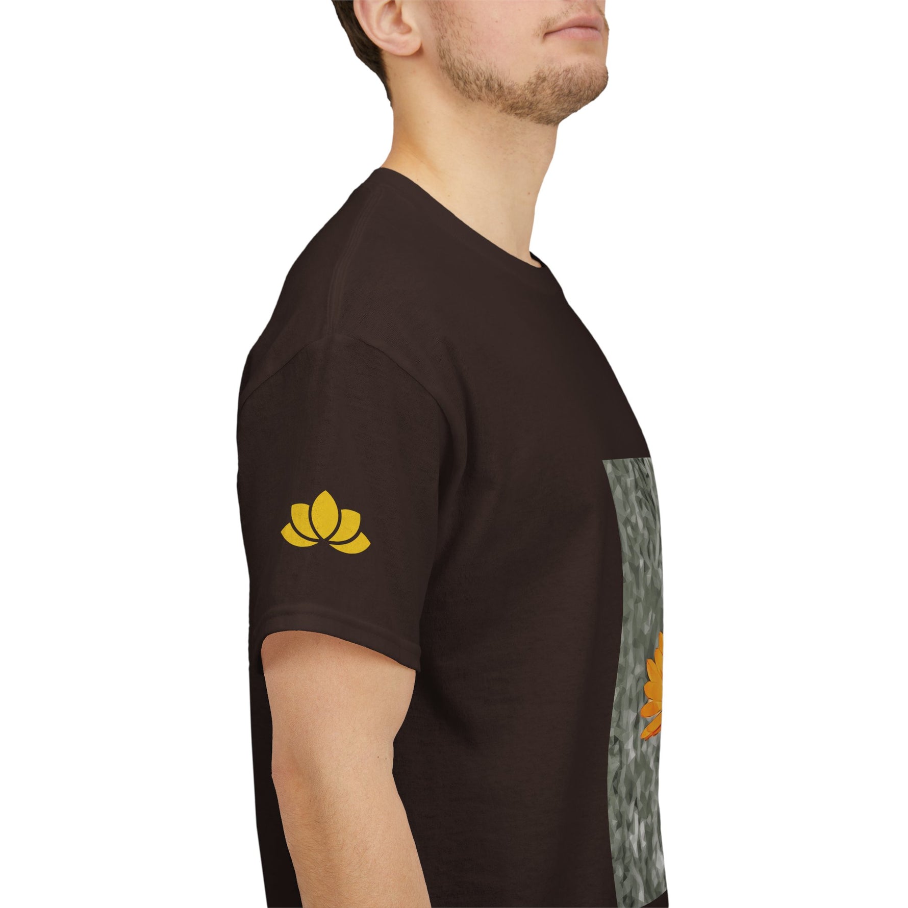 Unisex Heavy Cotton Tee - Poly Art - Flower of Calendula (Variant 1)