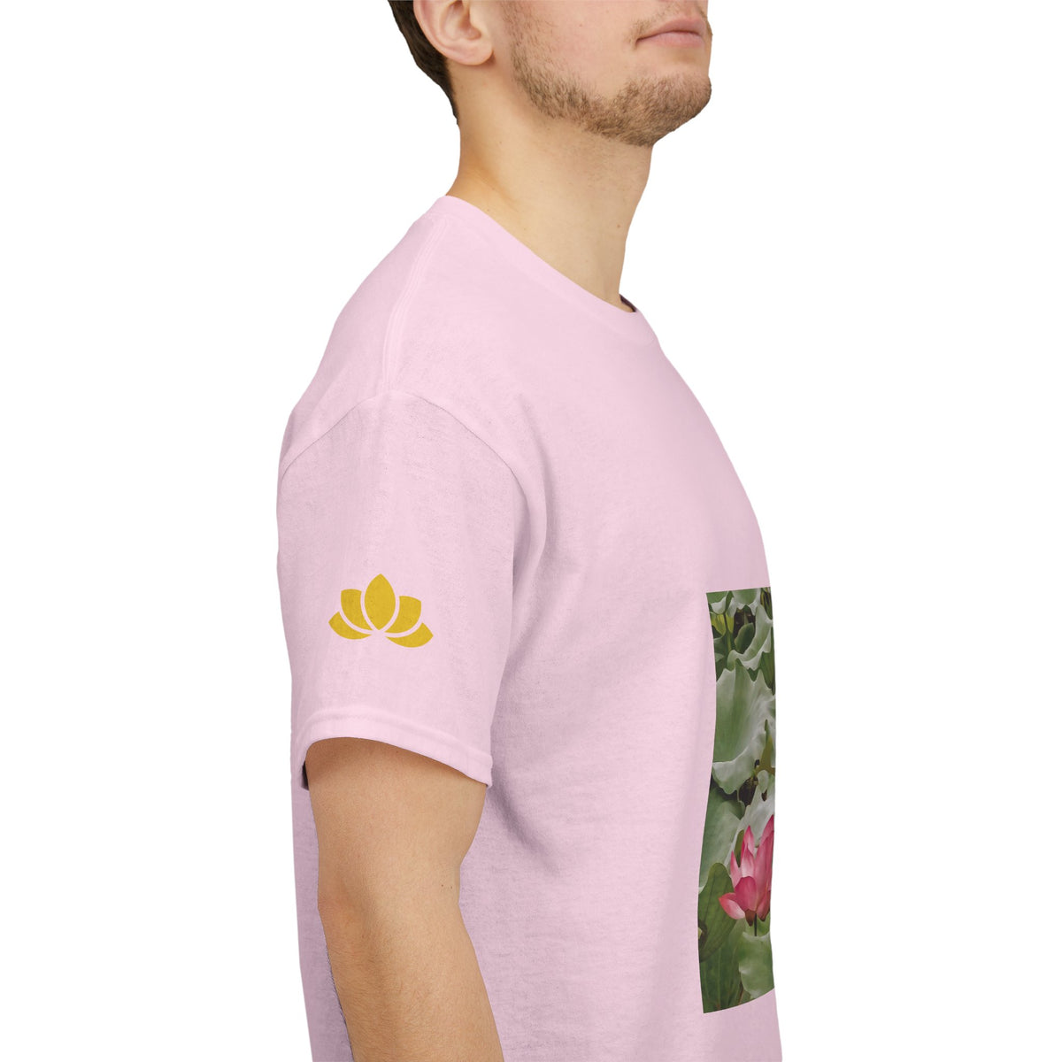 Unisex Heavy Cotton Tee - Flower of Lotus (Variant 3)
