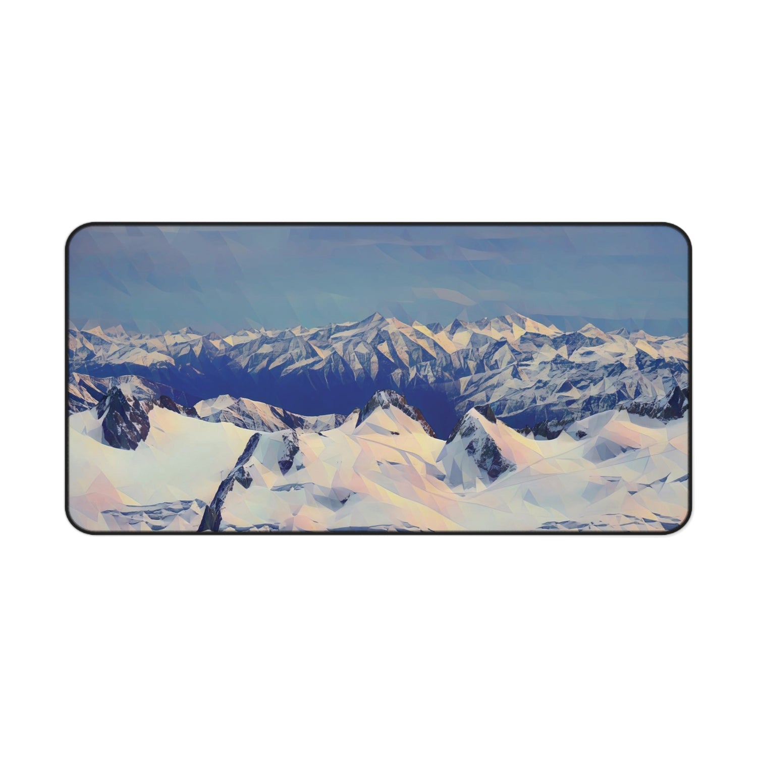 Desk Mat - Poly Art - View from Mont Blanc (Variant 1)
