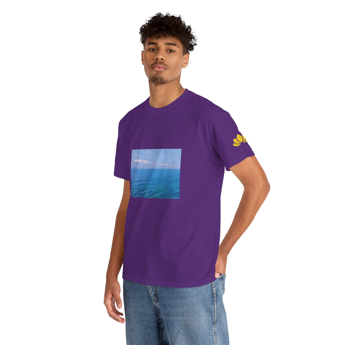 Unisex Heavy Cotton Tee - Sea (Variant 1)