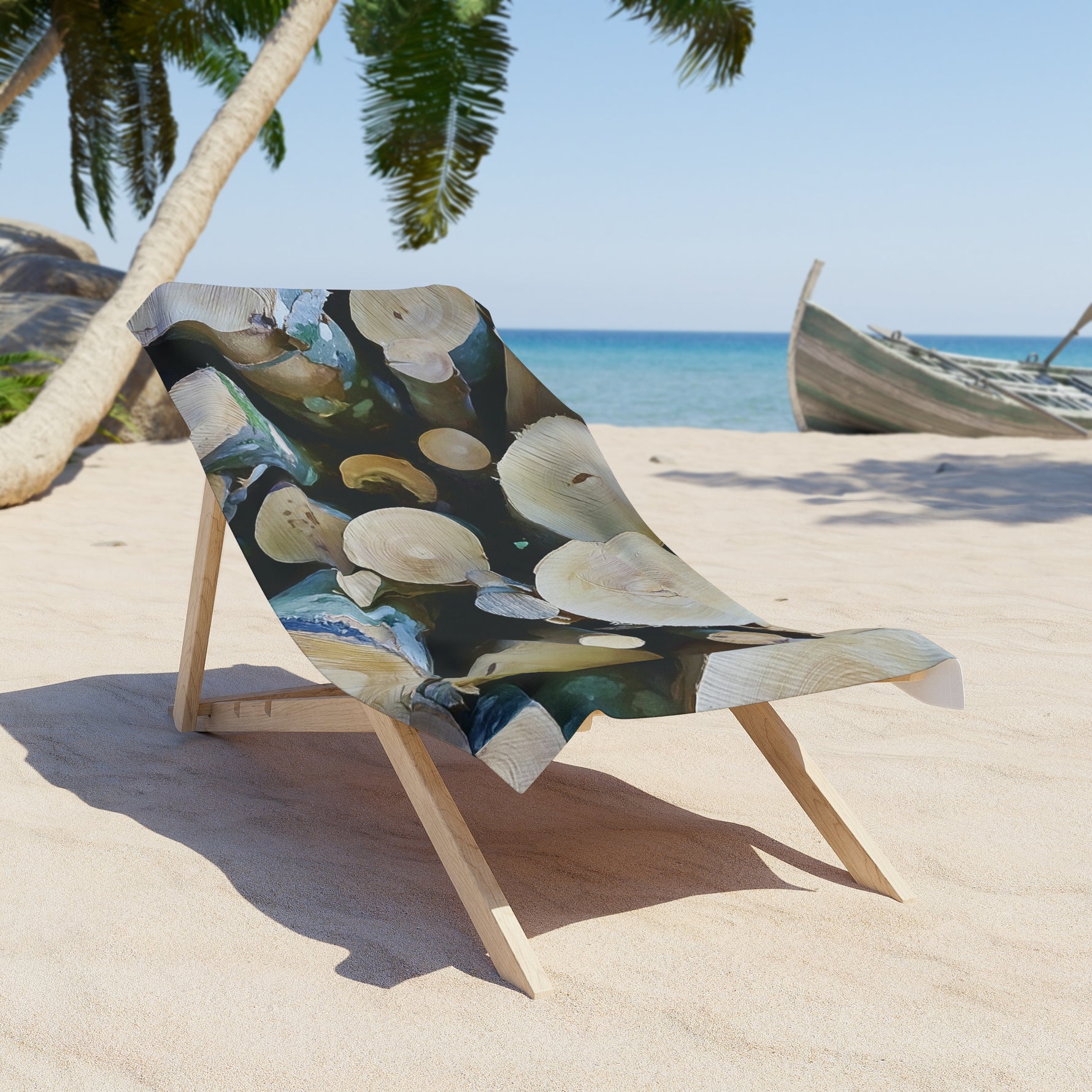 Beach Towel – Wooden Trunks (Variant 1)