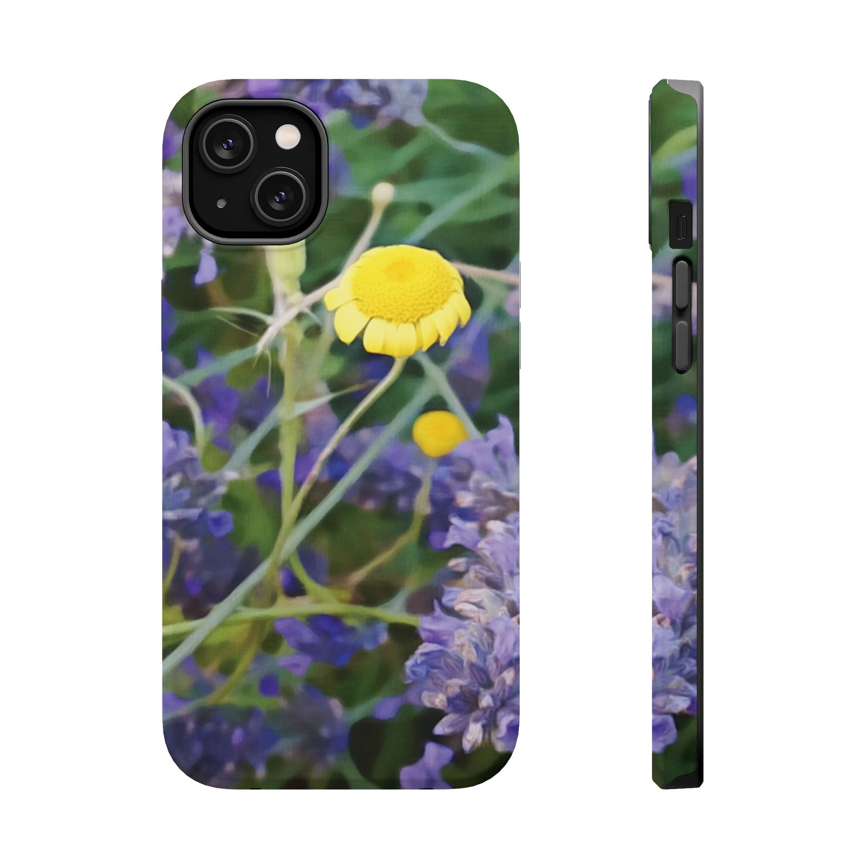 Magnetic Tough Phone Case - Flower of Lavender and Chamomile