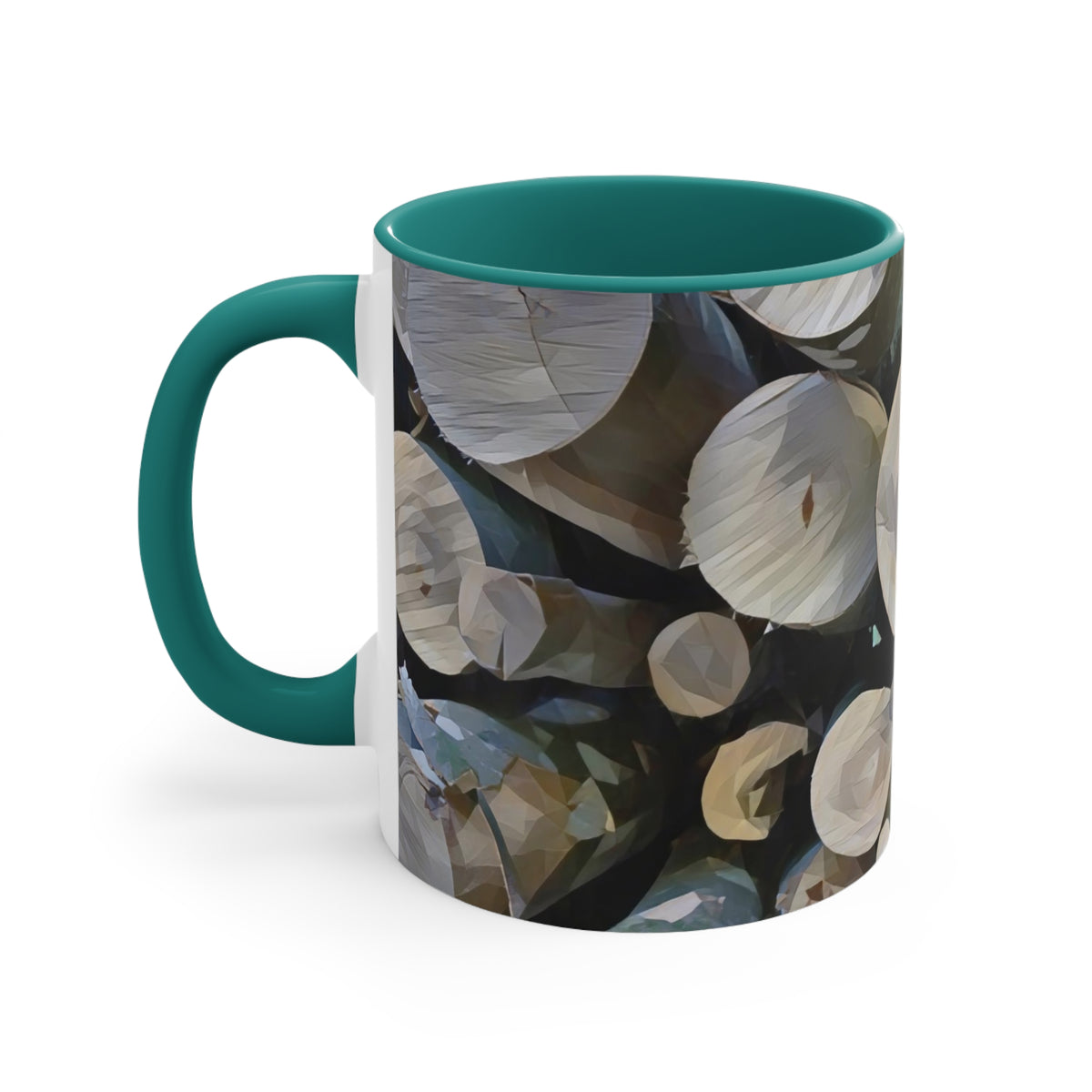 Mug 11oz - Poly Art - Wooden Trunks (Variant 2)