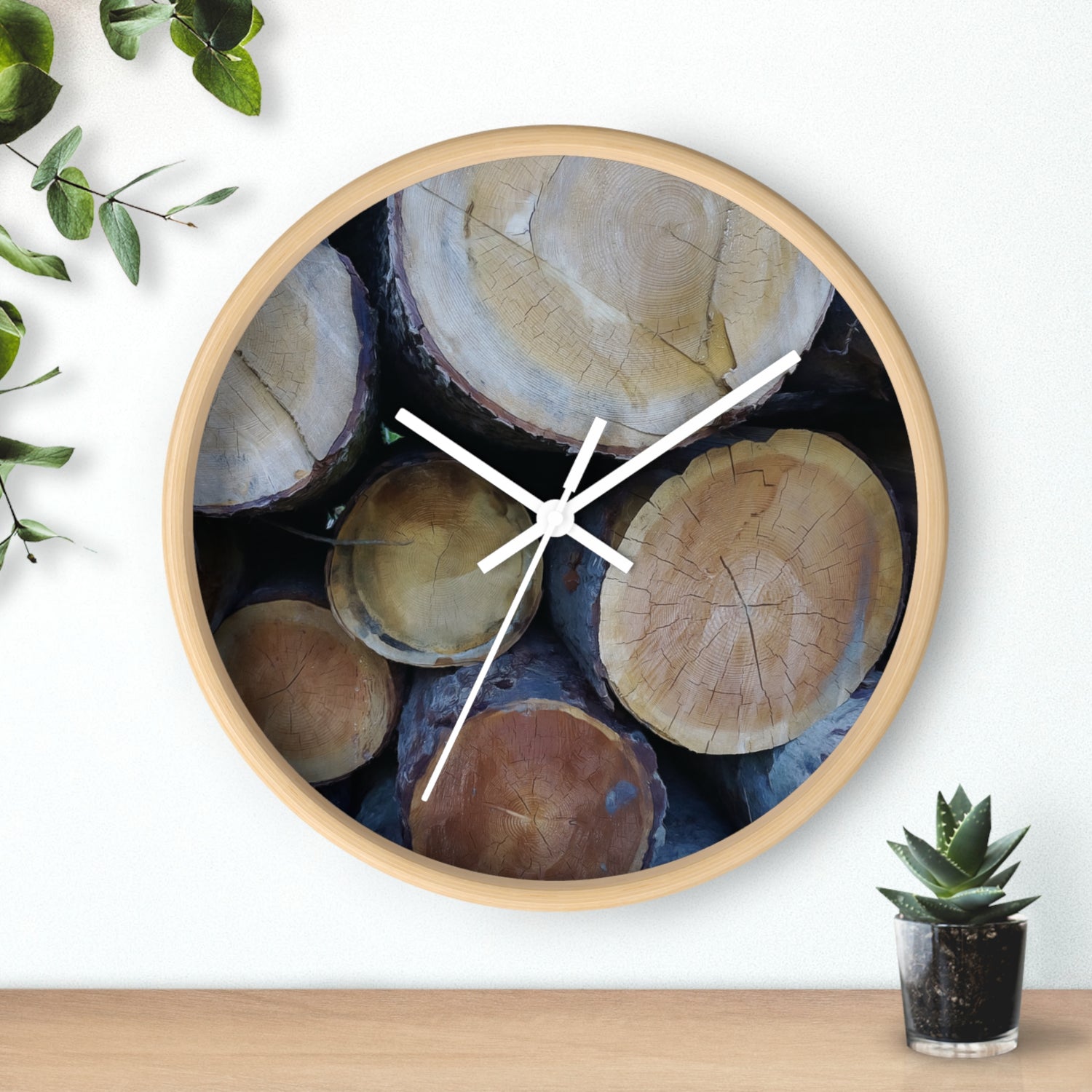 Wall Clock - Wooden Trunks (Variant 2)