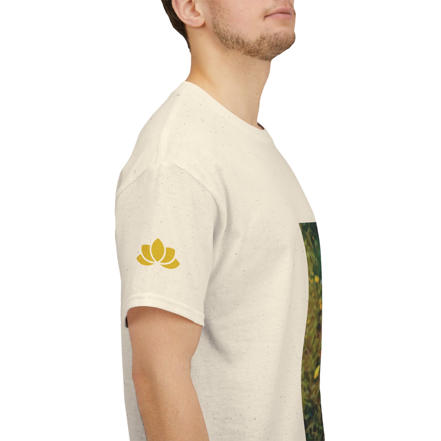 Unisex Heavy Cotton Tee - Poly Art - Flower of Dandelion (Variant 2)