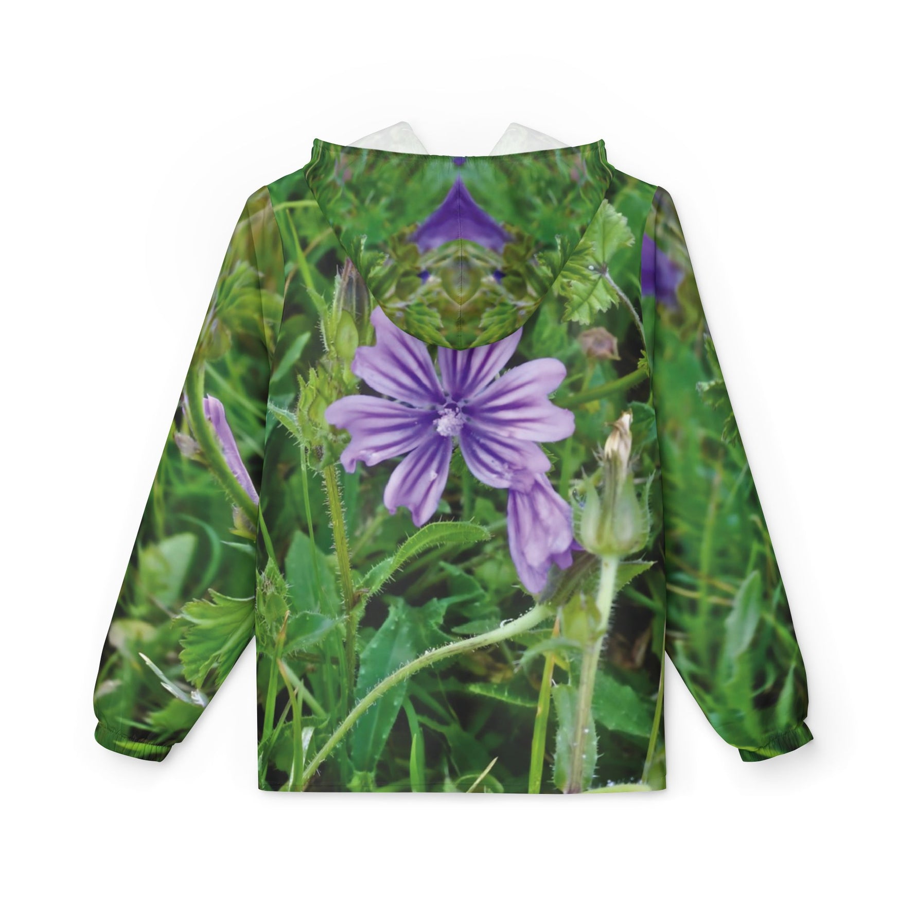 Windbreaker Jacket - Flower of Malva Sylvestris