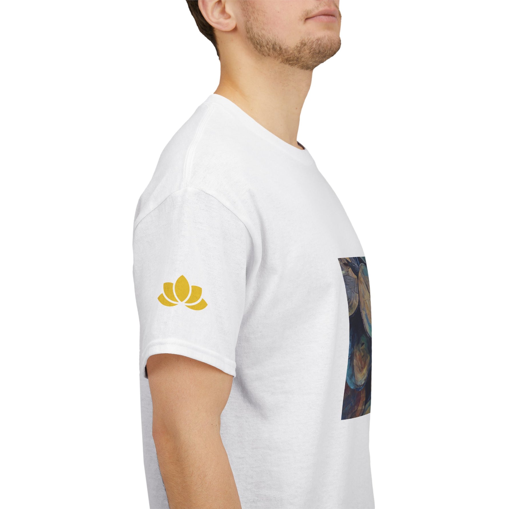 Unisex Heavy Cotton Tee - Poly Art - Wooden Trunks (Variant 3)