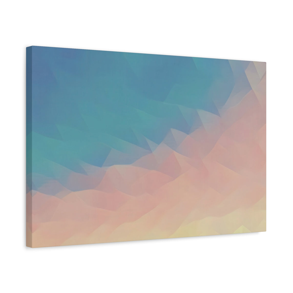 Stretched Matte Canvas - Poly Art - Sunset Sky (Variant 1)