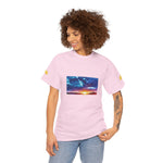 Unisex Heavy Cotton Tee - Poly Art - Sunset Sky (Variant 1)