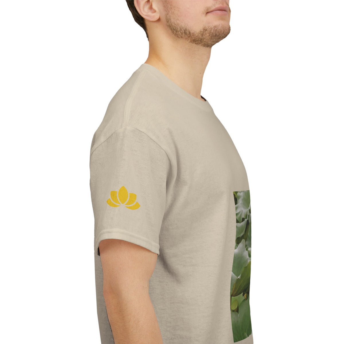 Unisex Heavy Cotton Tee - Flower of Lotus (Variant 2)