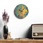 Acrylic Wall Clock - Poly Art - Forest (Variant 02)