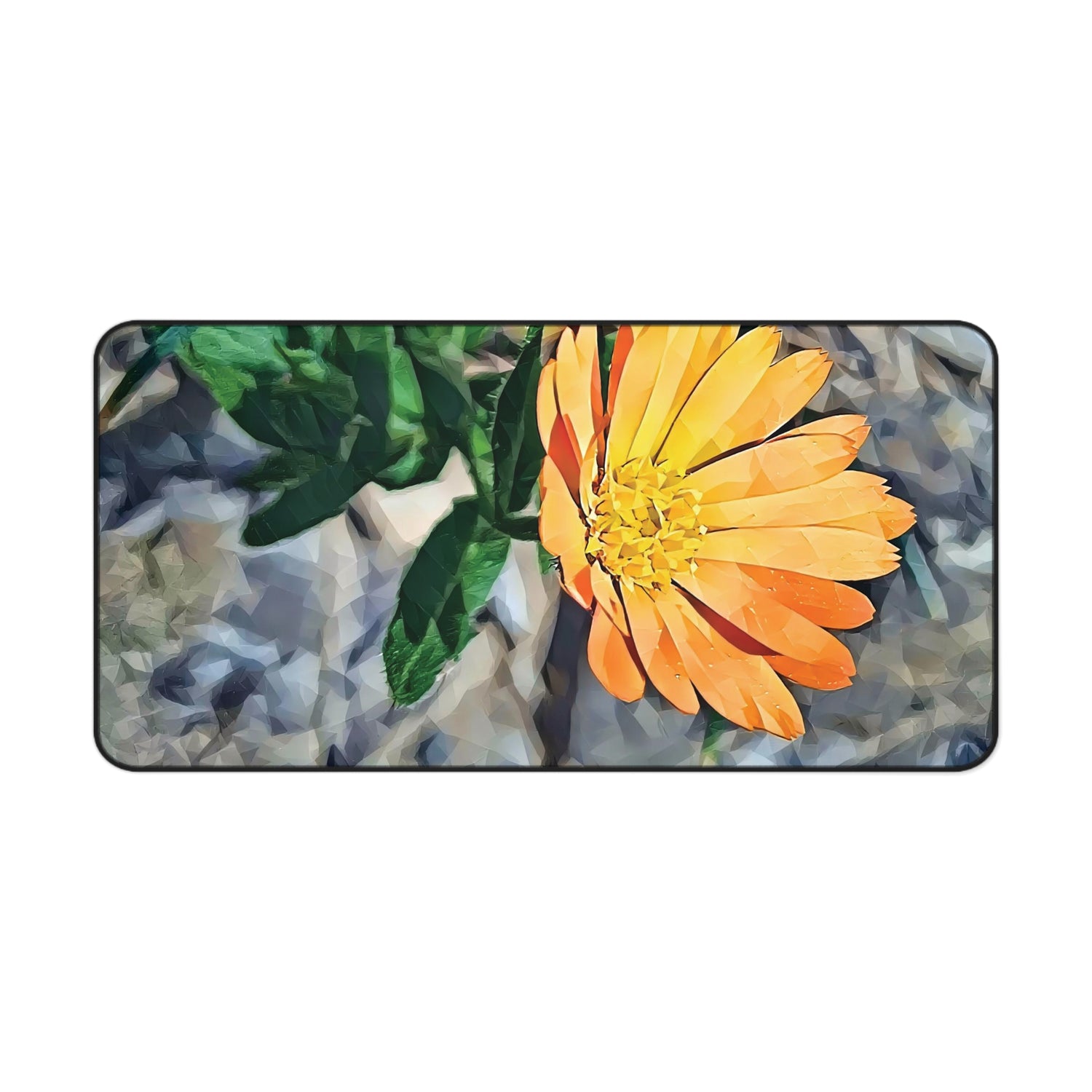 Desk Mat - Poly Art - Flower of Calendula (Variant 2)