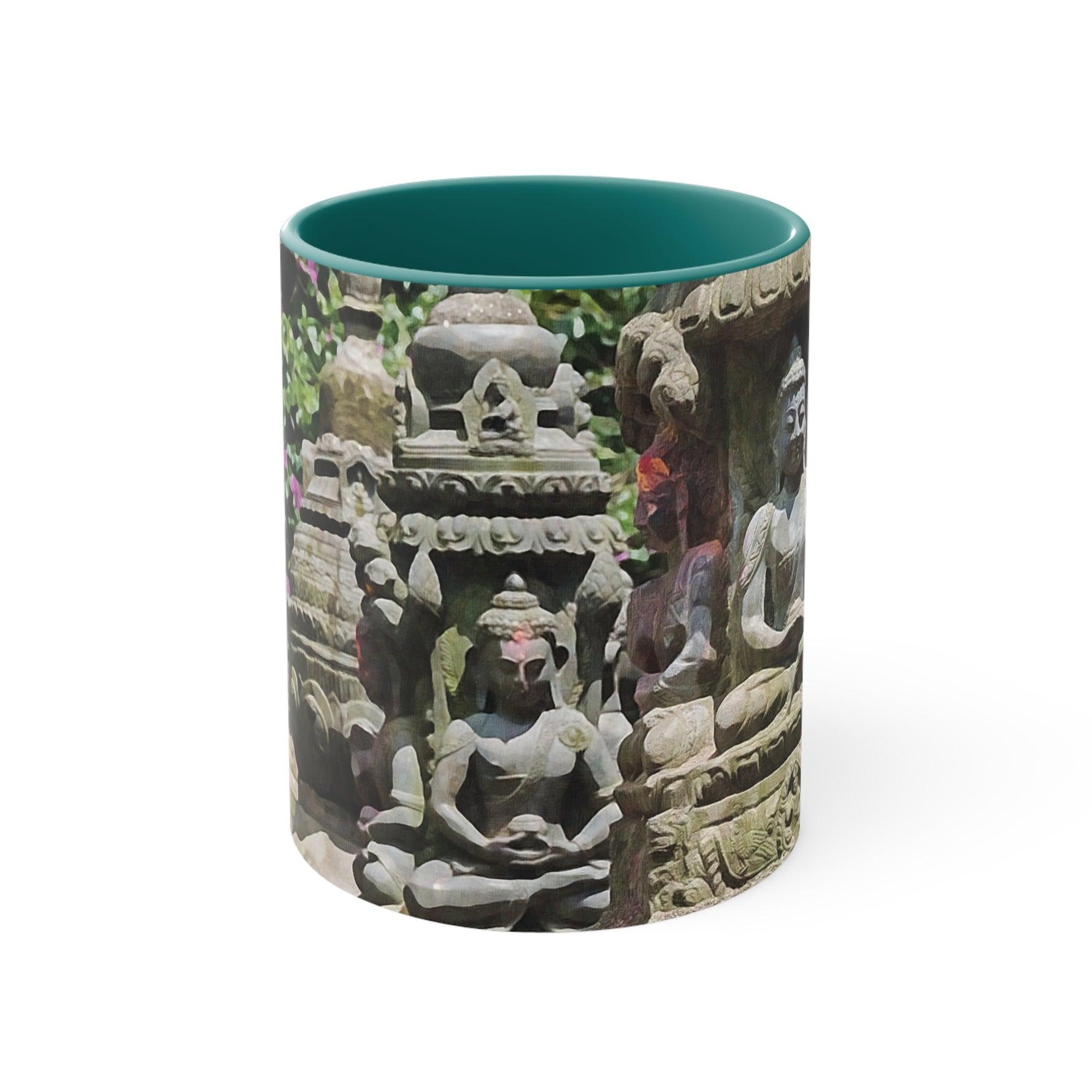 Mug 11oz - Nepal, Bodhisattvas Stone Sculptures