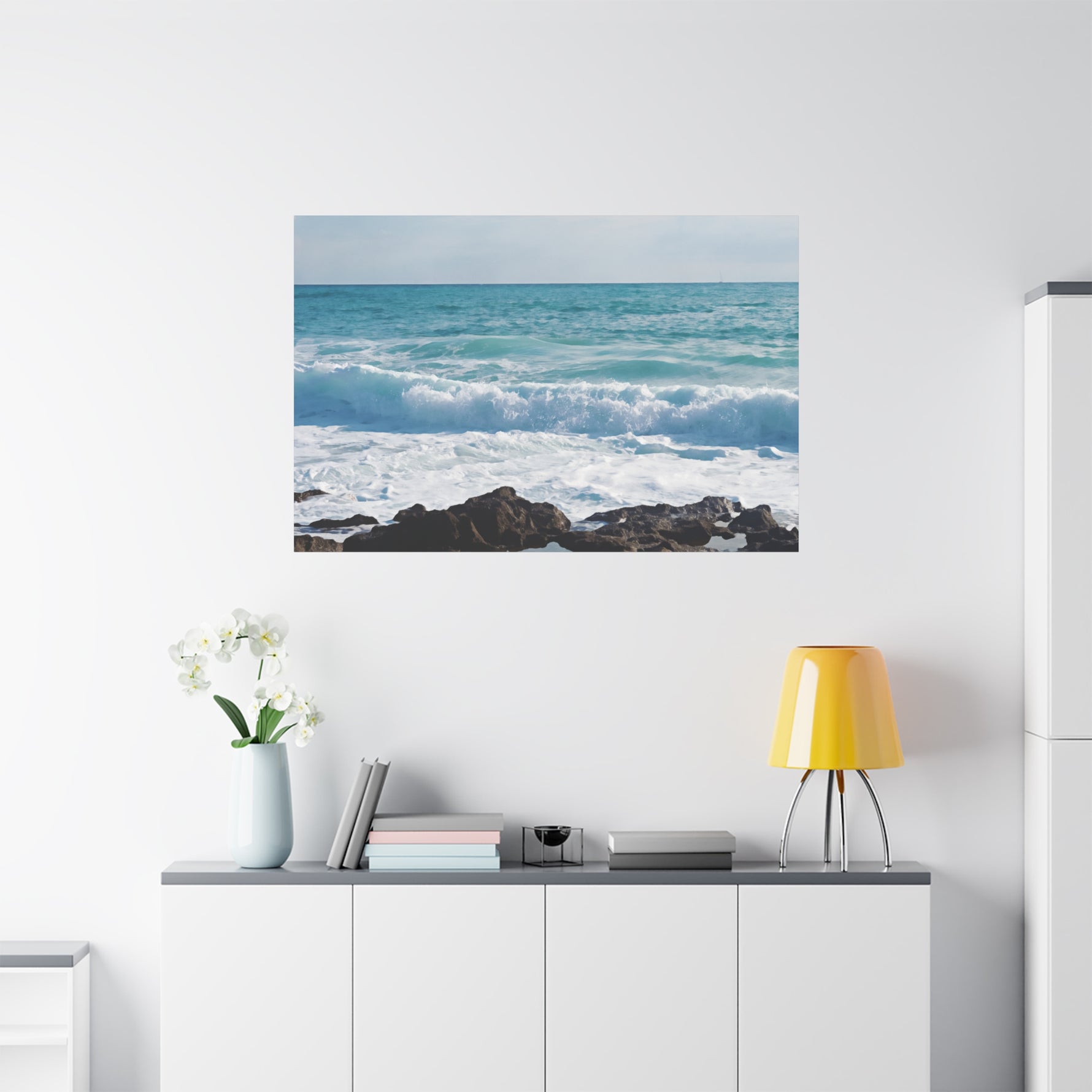 Stretched Matte Canvas - Sea (Variant 10)