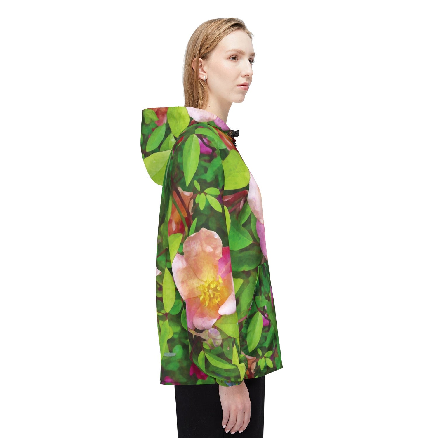 Windbreaker Jacket - Flower of Rose