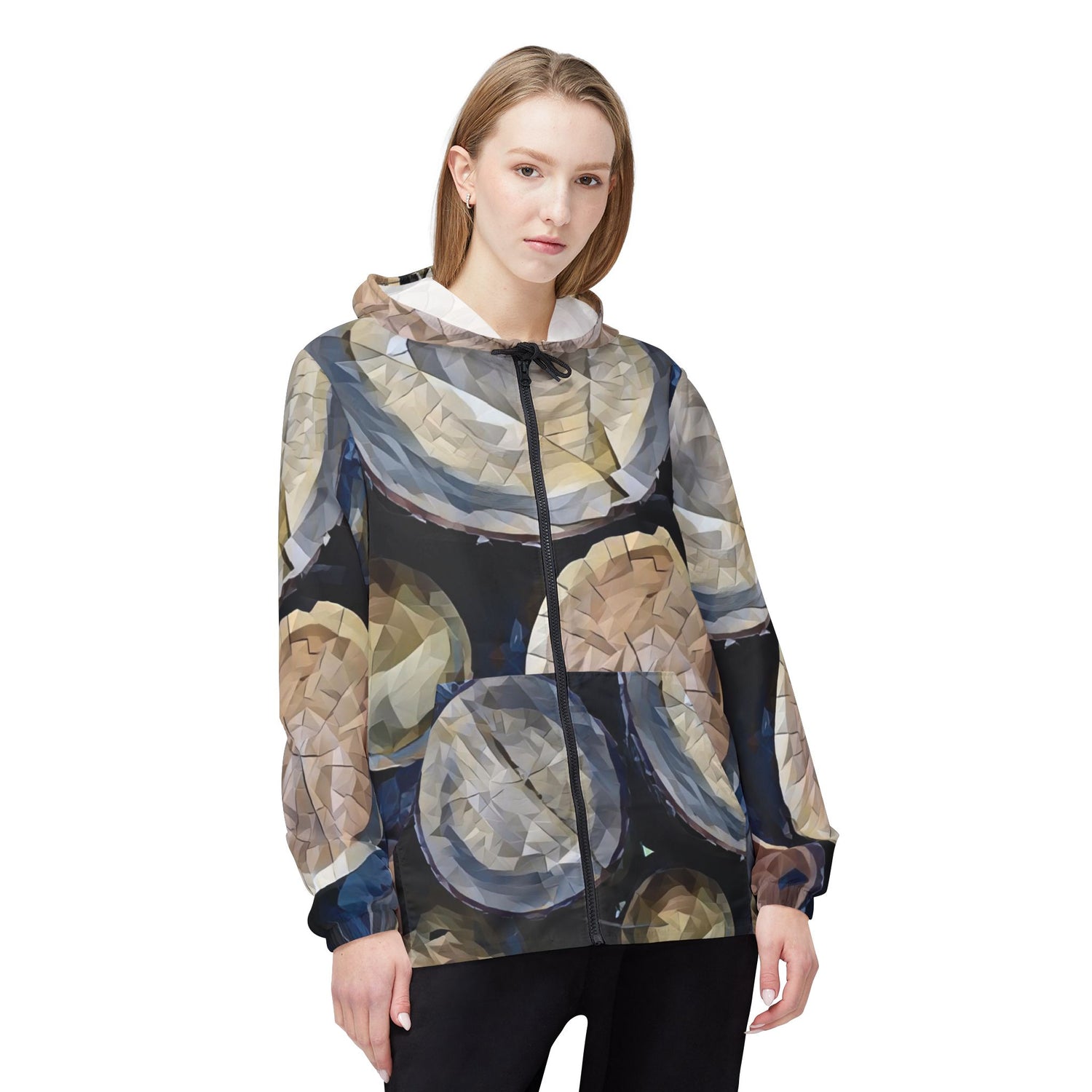 Windbreaker Jacket - Poly Art - Wooden Trunks (Variant 2)
