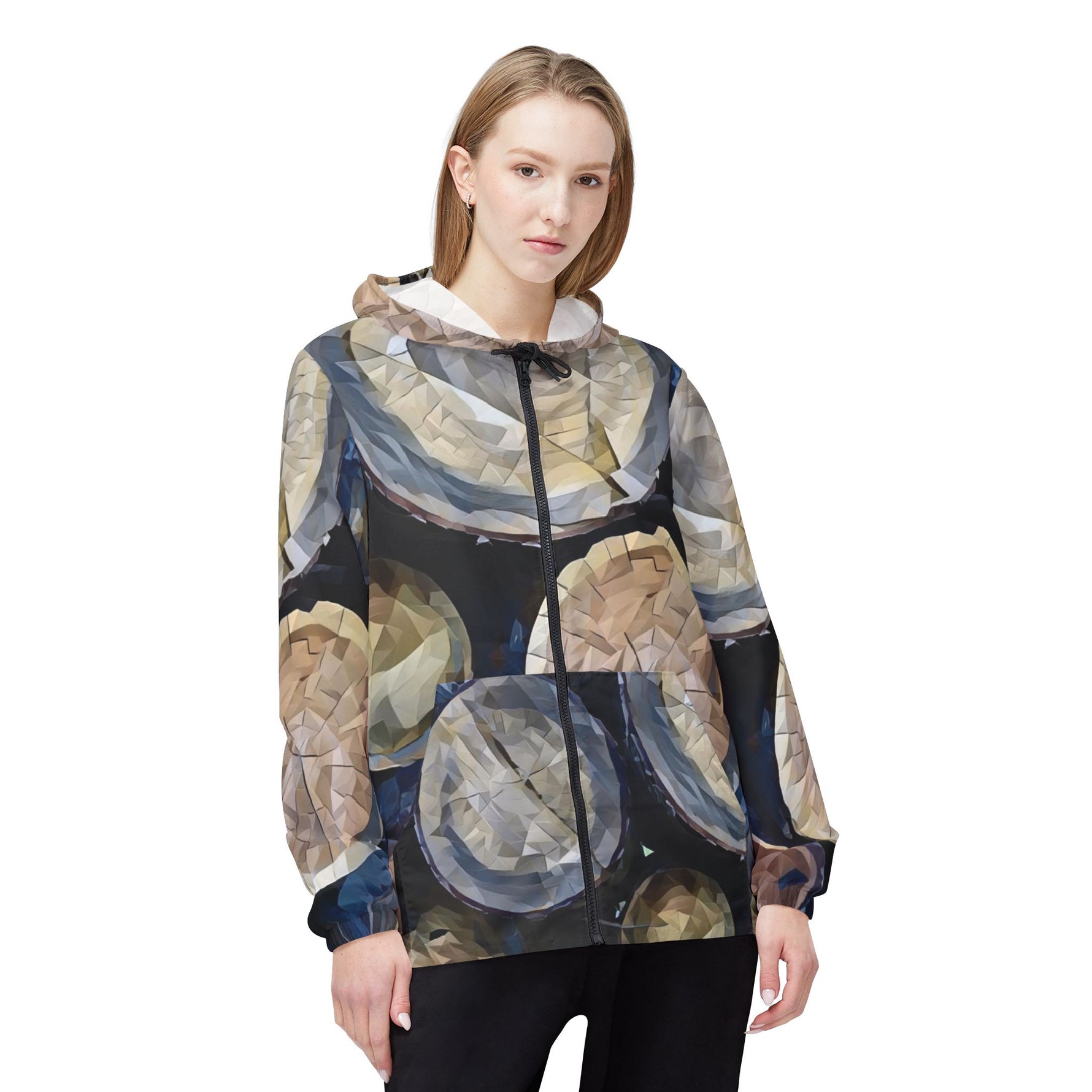 Windbreaker Jacket - Poly Art - Wooden Trunks (Variant 2)