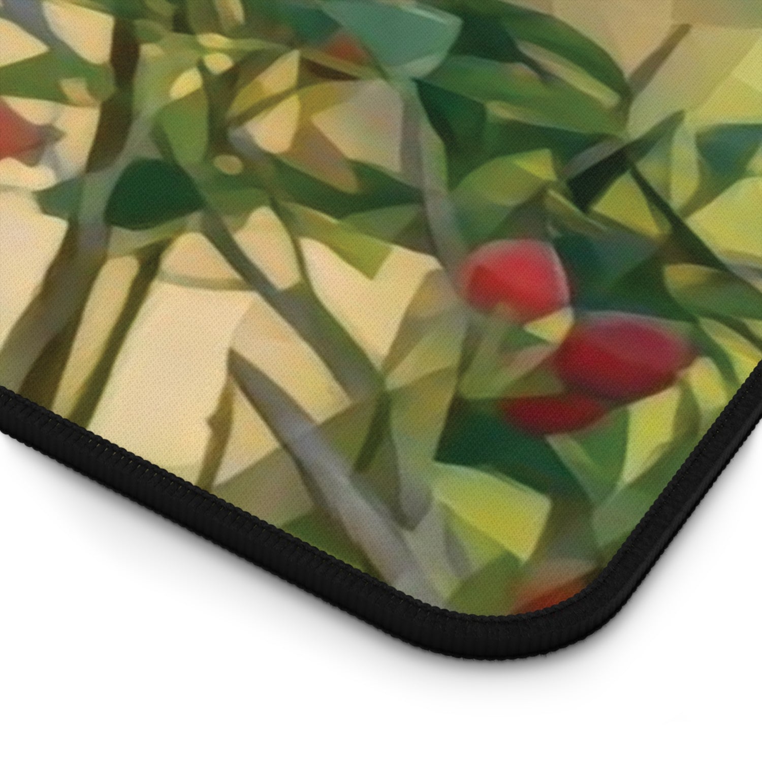 Desk Mat - Poly Art - Rosehip Plant (Variant 1)