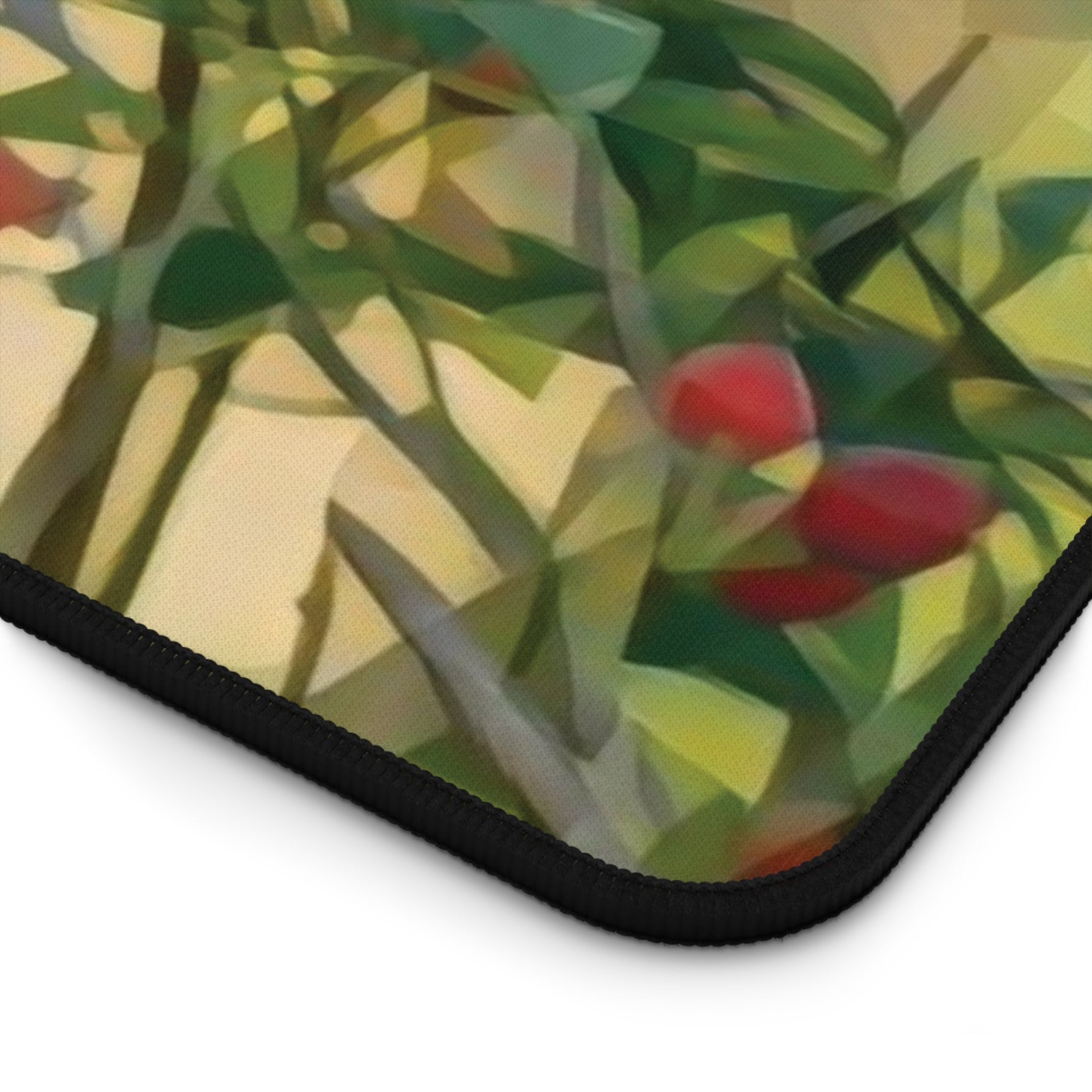 Desk Mat - Poly Art - Rosehip Plant (Variant 1)