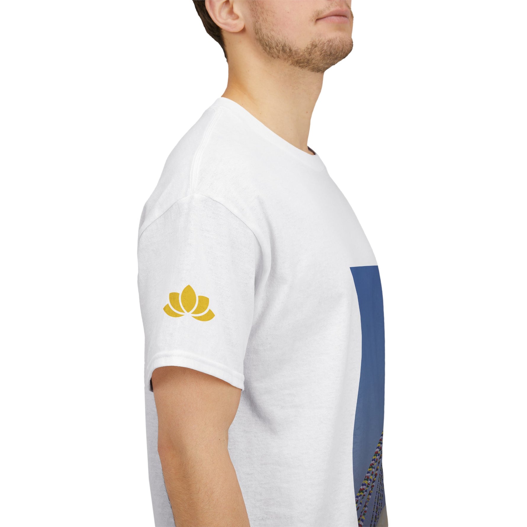 Unisex Heavy Cotton Tee - Nepal, Buddha's Eyes (Variant 3)