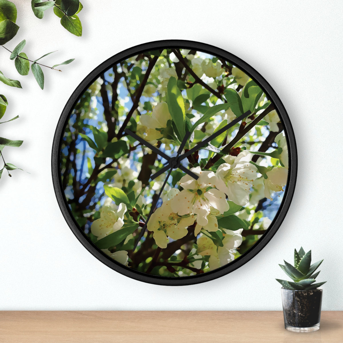 Wall Clock - Apples' Tree Flower