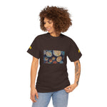 Unisex Heavy Cotton Tee - Poly Art - Wooden Trunks (Variant 3)