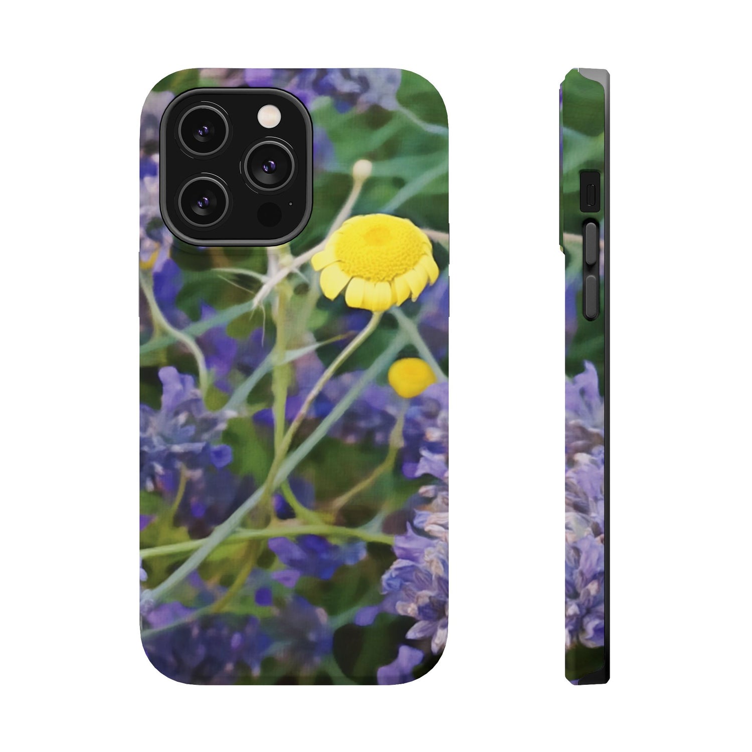 Magnetic Tough Phone Case - Flower of Lavender and Chamomile