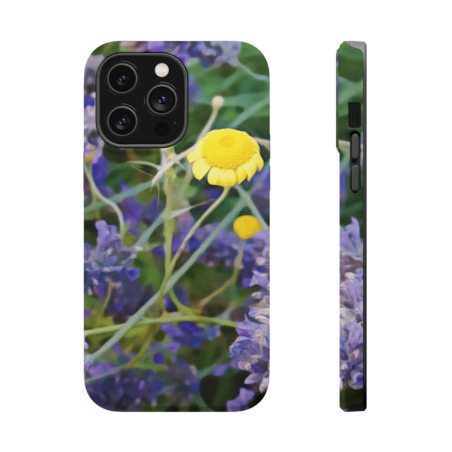 Magnetic Tough Phone Case - Flower of Lavender and Chamomile
