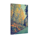 Stretched Matte Canvas - Poly Art - Forest (Variant 02)