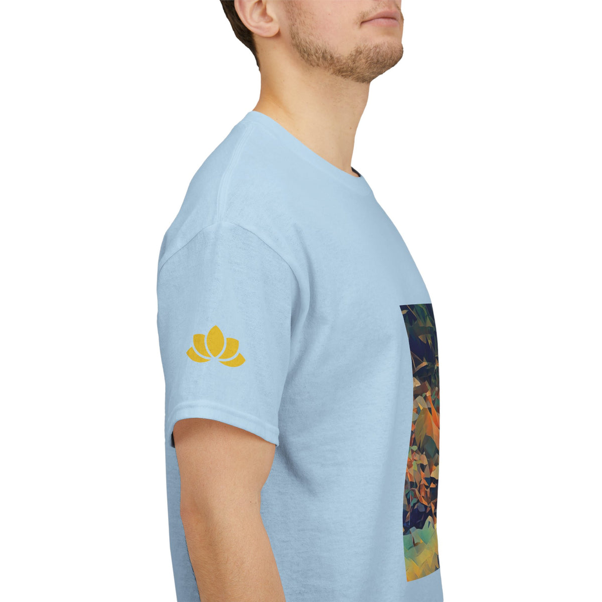 Unisex Heavy Cotton Tee - Poly Art - Stone Balance