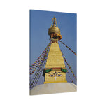 Stretched Matte Canvas - Nepal, Stupa with Buddha's Eyes (Variant 5)